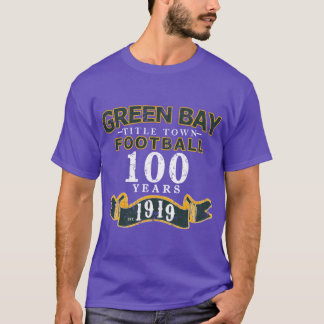 T-shirt Football de Green Bay 100 saisons d'anniversaire r