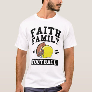 T-shirt Football de la famille de la foi