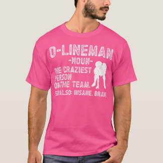 T-shirt Football de ligne offensif de définition O-Lineman