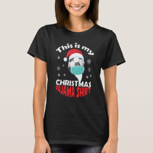 T-shirt Football De Noël Drôle Avec Masque Et H