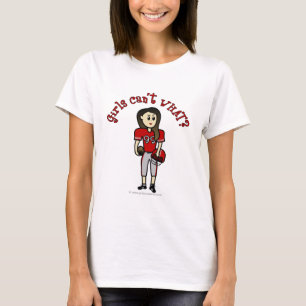 T-shirt Football des filles Red Light