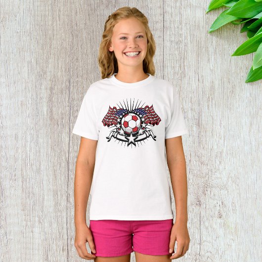 T-shirt Football drapeau américain patriotique