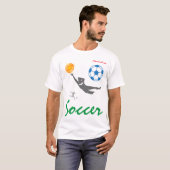 T-shirt Football drôle unique personnalisable (Devant entier)