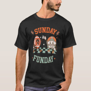 T-shirt Football du dimanche amusant Groovy Hommes Femmes