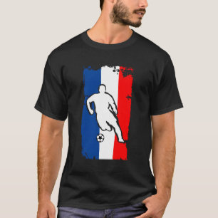 T-shirt Football du Drapeau français de France de Jersey