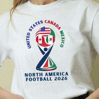 T-shirt Football en Amérique du Nord 2026 | USA Canada Mex