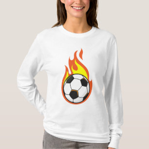 T-shirt Football en feu