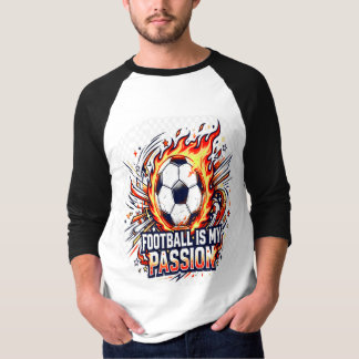 T-Shirt Football Est Ma Passion | Graphique pour l