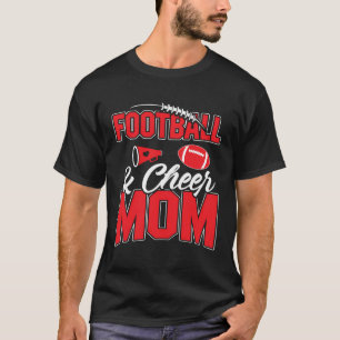 T-shirt Football Et Cheerleader Maman Football Mère