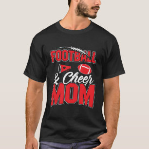 T-shirt Football Et Cheerleader Maman Football Mère