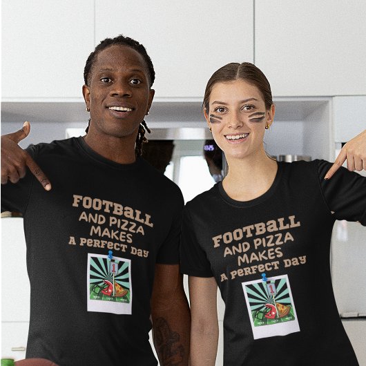 T-shirt Football et Pizza T Shirt