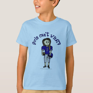 T-shirt Football féminin bleu clair