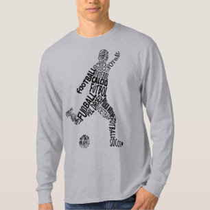 T-shirt Football Football Langues Word Art