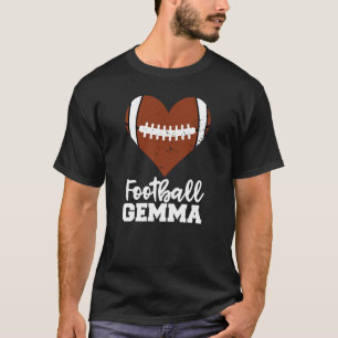 T-shirt Football Gemma Football Heart Grandma Gemma