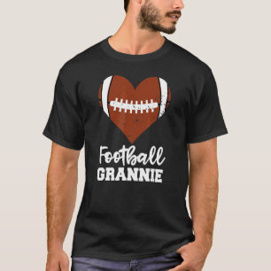 T-shirt Football Grannie Football Heart Grandma Grannie