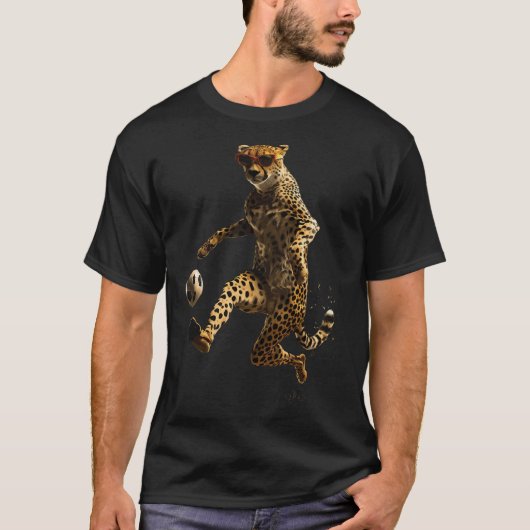 T-shirt Football guépard (Devant)