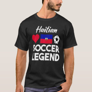 T-shirt Football haïtien Haïti Drapeau Drapeau Football Fa
