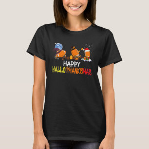 T-shirt Football Hallothanksmas heureux