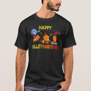 T-shirt Football Hallothanksmas heureux 1