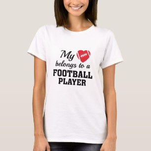 T-shirt Football Heart Belongs