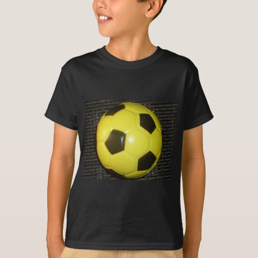 T-shirt Football jaune et noir. (Devant)