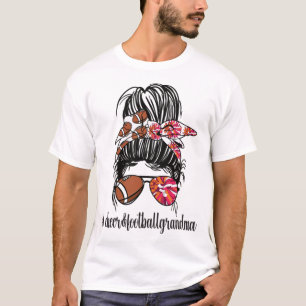 T-shirt Football Joueur de Pom-pom girl grand-mère