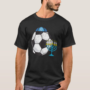 T-shirt Football Juif Menorah Hanoukka Chanukah Sp