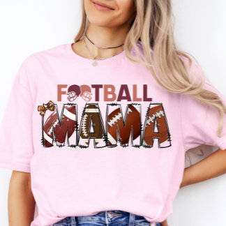 T-shirt Football Mama Chemise Cheer Maman Jeu Jour Tebal F