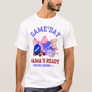 T-shirt Football Maman JEUX DAY MAMA'S READY