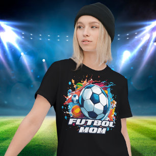 T-shirt Football Maman Motif de balle de football