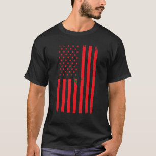 T-shirt Football Maroc Drapeau Marocain Soccer Sports