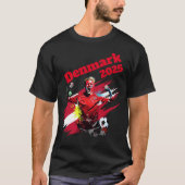 T-shirt Football Objectif Célébration Danemark Drapeau 202 (Devant)