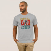 T-shirt Football Papa Retro Design de texte (Devant entier)