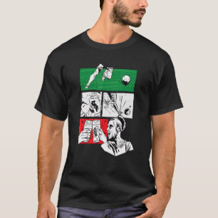 T-shirt Football Passion Football Joueur Italie Drapeau