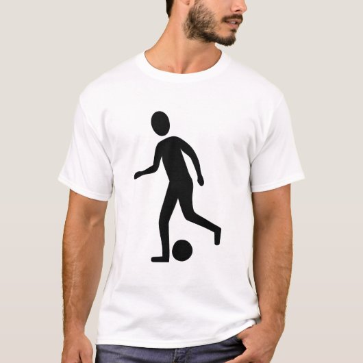 T-shirt Football Player - Noir (Devant)
