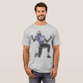 T-shirt Football Player Word Art Dedication Inspiration (Devant entier)