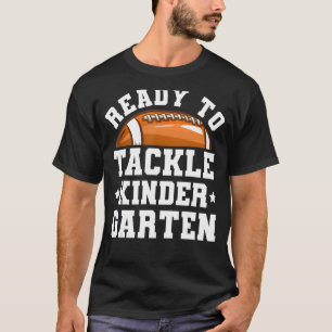 T-shirt Football Premier jour de l'école prêt à s'attaquer