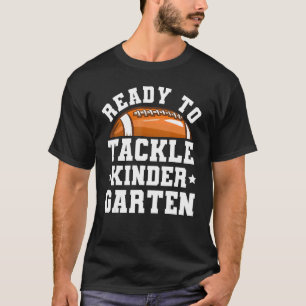 T-shirt Football Premier jour de l'école prêt à s'attaquer