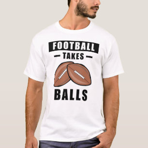 T-shirt Football prend des balles - Drôle
