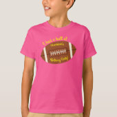 T-shirt Football rose fête d'anniversaire (Devant)
