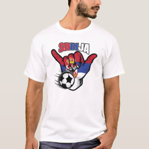 T-shirt Football serbe