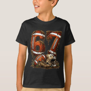 T-shirt Football Six Seven Drip 67 Mème Drôle 6-7 Football