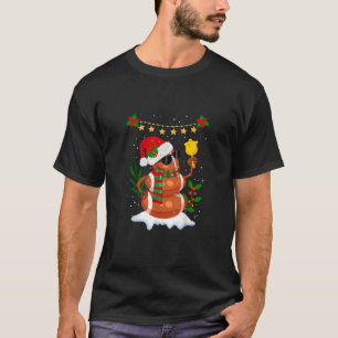 T-shirt Football Snowman Santa Hat Joyeux Noël