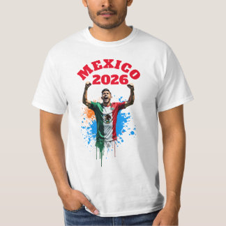 T-shirt Football Soccer Goal Celebration Mexico Flag 2026