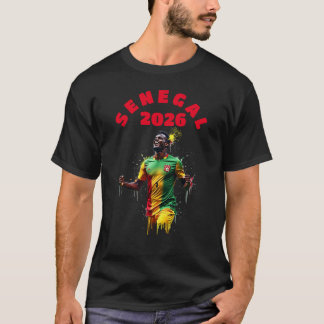 T-shirt Football Soccer Goal Celebration Senegal Flag 2026