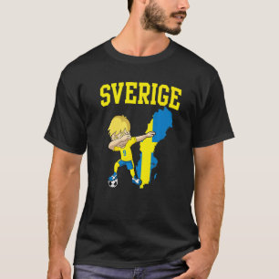 T-shirt Football Sverige Suède Drapeau Football