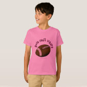 T-shirt Football - Texte rose (Devant entier)