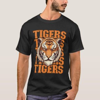 T-shirt Football Tigers École Ventilateur Sport Équipe Spi