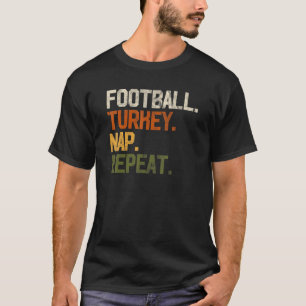 T-shirt Football Turquie Nap Répéter Thanksgiving Cadeau C