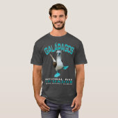 T-shirt Footed bleu de Galapagos (Devant entier)